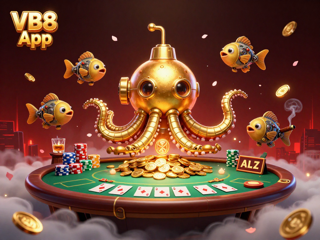 Play with the VB8 App and win big as you encounter the golden kraken and poker wonders.