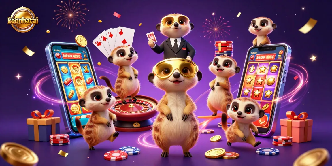 Engage in thrilling gaming adventures at keonhacai with lively meerkats running a casino.