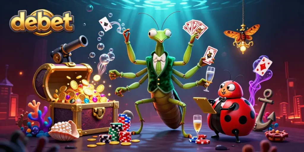 Engage in thrilling gameplay at Debet with vibrant betting activity and casino action