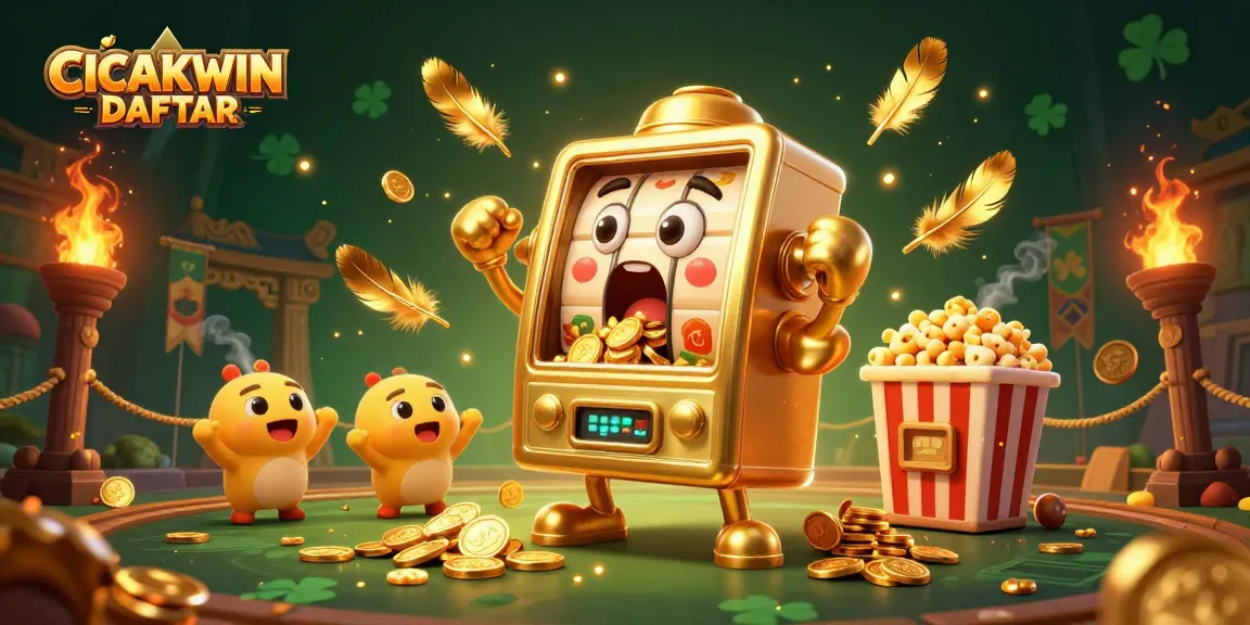 CICAKWIN DAFTAR offers a thrilling jackpot experience with interactive slot machines celebrating wins
