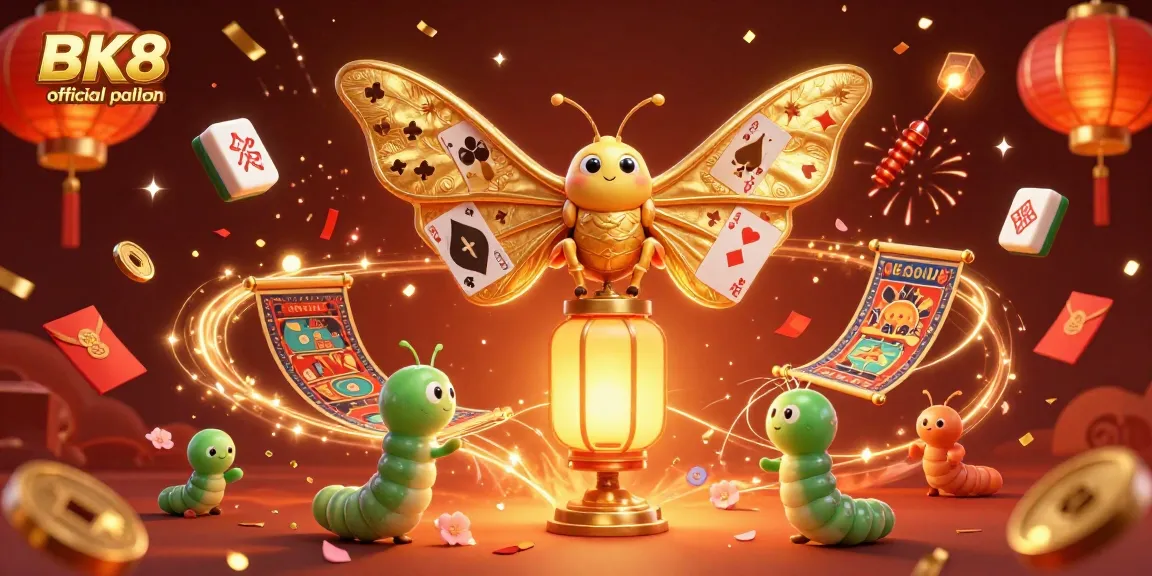 Engage with the BK8 official platform, exploring captivating casino scenes and colorful game elements.