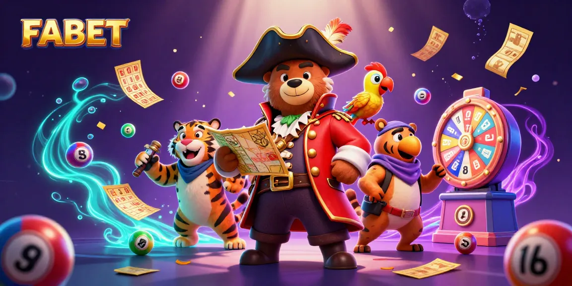 Join FABET's thrilling games featuring lottery balls, a pirate bear, and exciting winning potential!