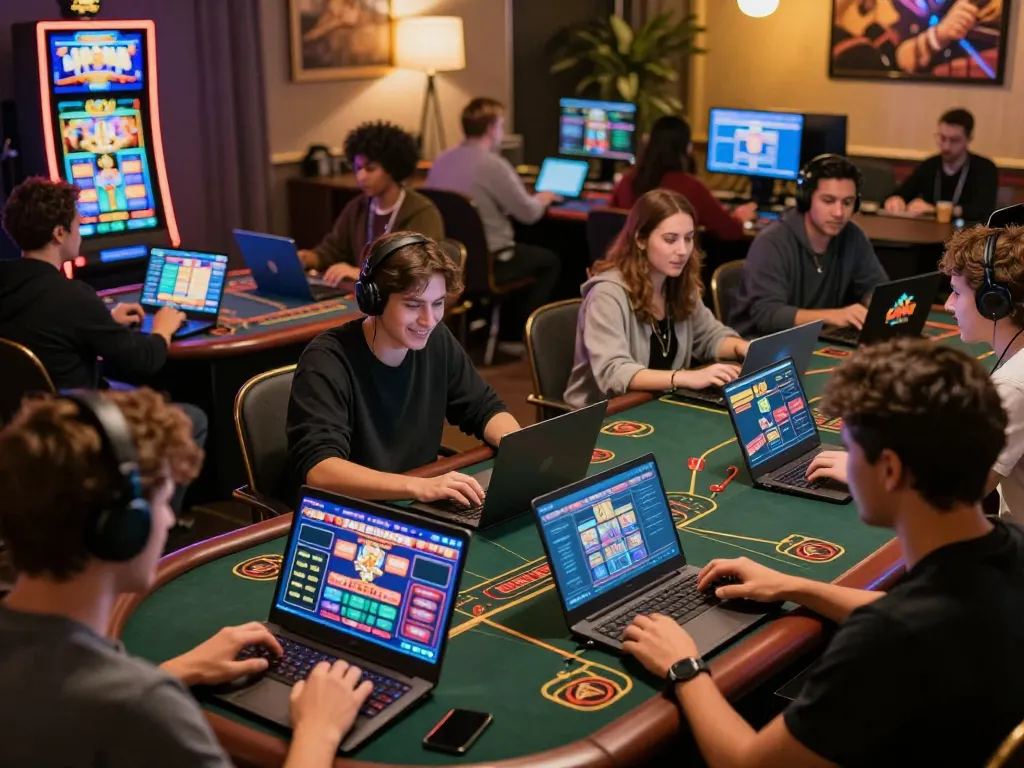 Players enjoying F168 casino games online in a vibrant and engaging gaming environment.