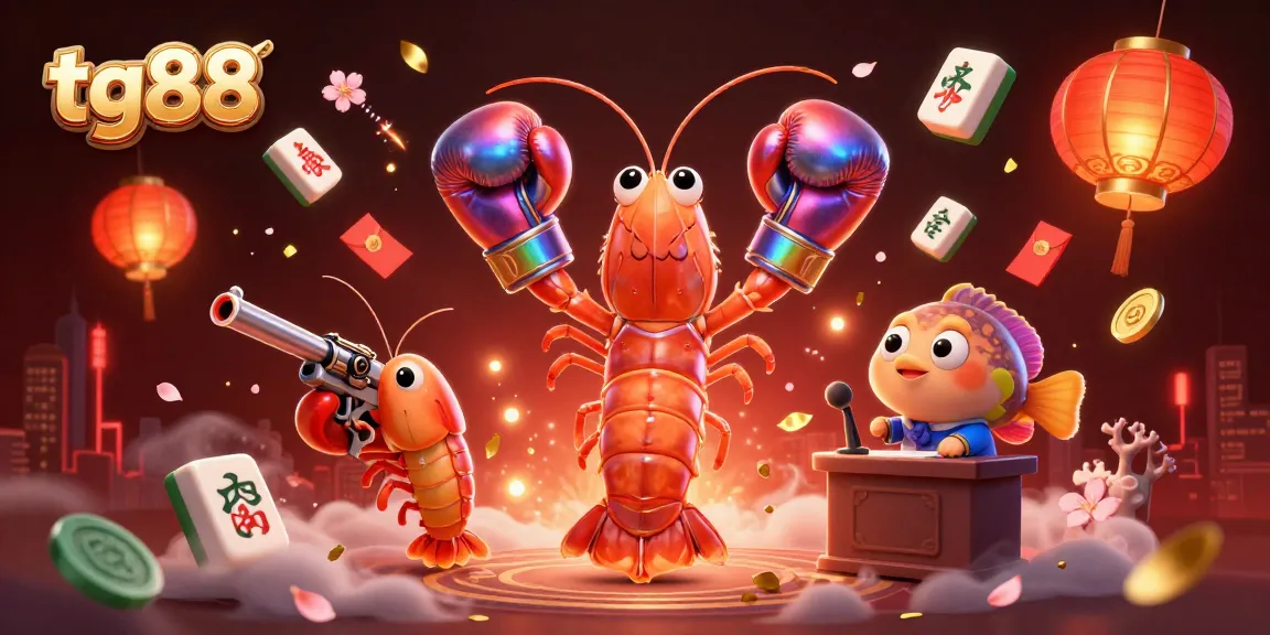 Experience the high-stakes action of tg88 with lively characters and vibrant casino elements in a dynamic 3D scene!