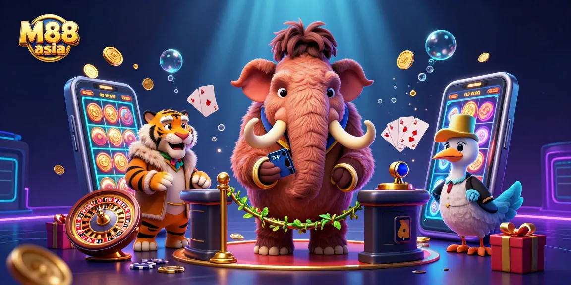 Experience M88 asia's vibrant gambling scene with unique characters and dynamic gaming elements.