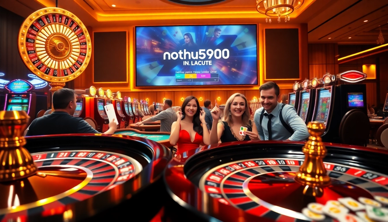 Experience the thrill of gaming at nohu900.in.net with vibrant casino tables and players.