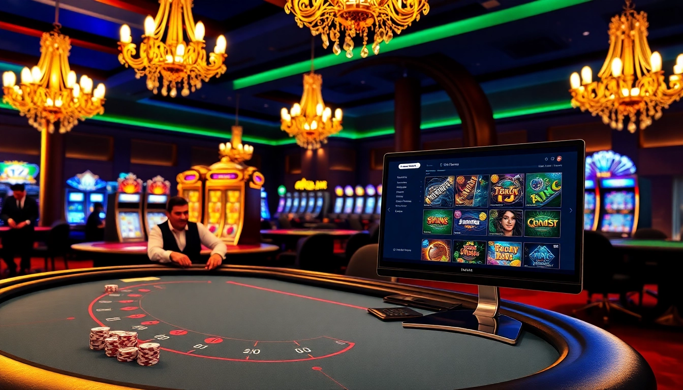 Experience thrilling games at https://shbet800.com/ with a luxurious blackjack setup and vibrant casino ambiance.