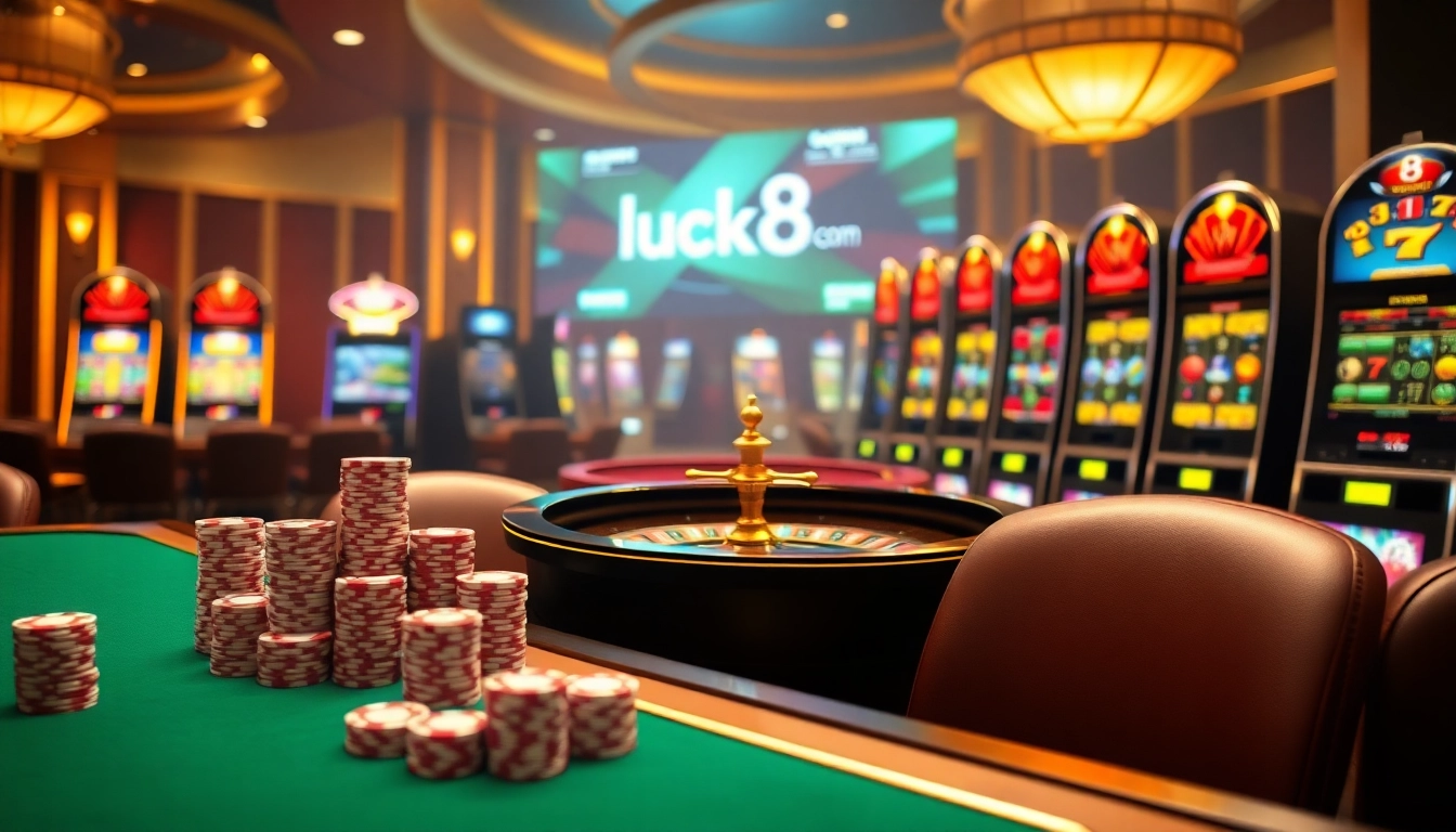 Experience thrilling gameplay at luck8 com with exciting slot machines and a lively casino atmosphere.