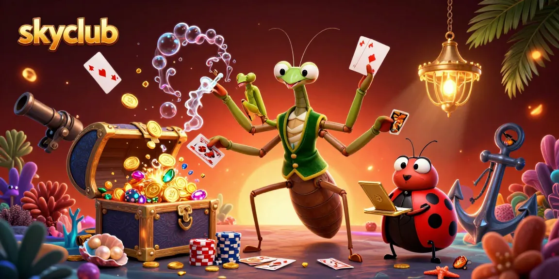 Experience the excitement at SkyClub, featuring vibrant underwater treasures and dynamic casino action.