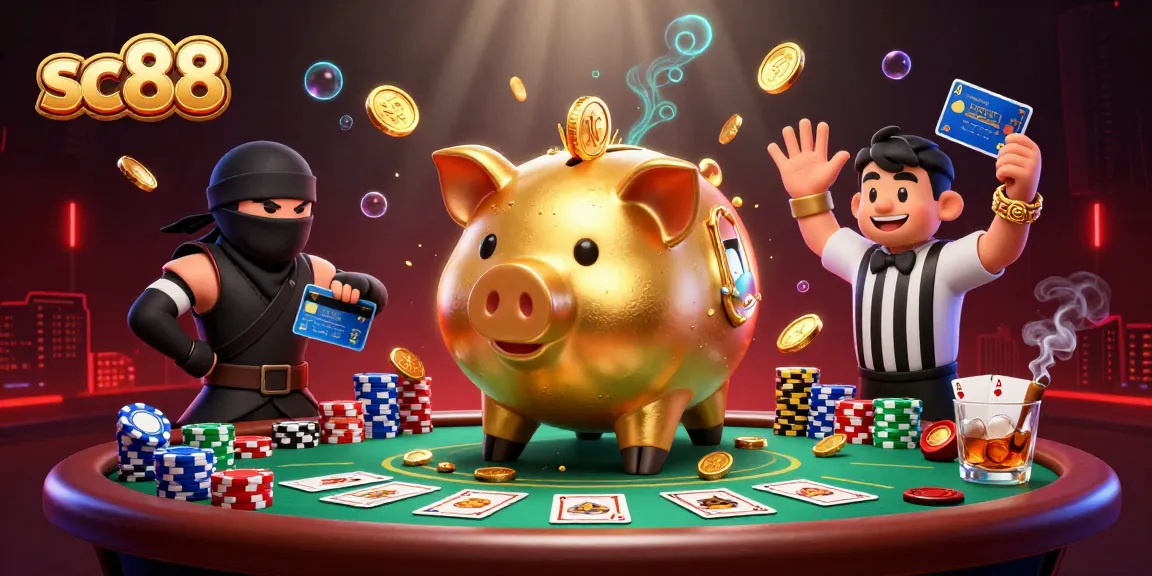 Watch the sc88 characters engage in a dynamic poker showdown with vibrant game elements.