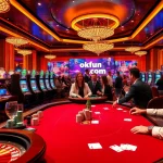 Experience the thrill of gambling action at okfun.com with a vibrant casino scene.