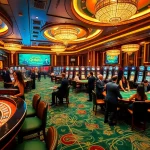 Players engaging in thrilling casino games at QH88, showcasing excitement and luxury.