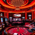 Players enjoying thrilling games at TR88 casino, showcasing excitement and luxury in gambling.