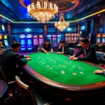 Experience the thrill of DA 88 gaming at vibrant casino tables filled with players and excitement.