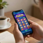 Experience easy gameplay with tải app fun79 on a smartphone in a cozy home setting