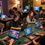 Players enjoying F168 casino games online in a vibrant and engaging gaming environment.