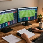 SOCOLIVE live betting setup with dynamic screens showing football match and odds updates