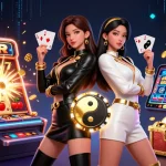 S8 offers thrilling casino games with stunning visuals, showcasing a dynamic gambling scene.