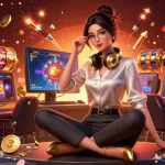 Experience the thrill of 33win with rich casino visuals showcasing slot games and vibrant elements.