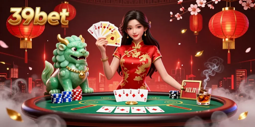 Experience the thrill of 39bet casino with stunning visuals of poker action and vibrant traditions.