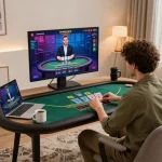 Engaging gameplay at HZ88's online blackjack table showcasing a live dealer
