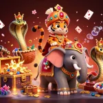 Experience thrilling gameplay with B52 Club in a rich 3D casino scene featuring vibrant characters and exciting elements.