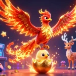 Experience thrilling gaming excitement at kp88 with vibrant phoenix and arcade elements.