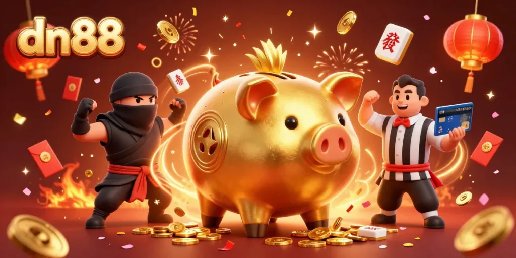 Experience exciting wins and gameplay at dn88 with colorful casino-themed characters and elements.