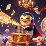 Experience the thrill of DH88 with lively games and colorful casino elements in this dynamic illustration.