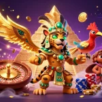 Play your favorite games at OXBET with a rich 3D casino illustration showcasing vibrant characters and dynamic action.