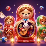 Engage with F8BET in this vibrant 3D casino illustration showcasing dynamic game elements and characters.